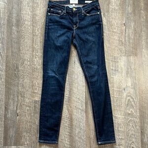 Frame Denim Dark Blue Skinny Jeans